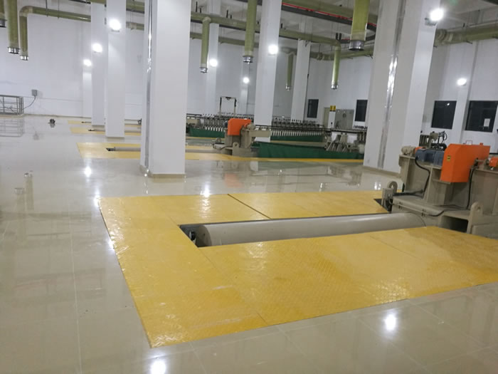 我司圓滿完成廣東深圳福田污水處理廠玻璃鋼格柵、蓋板安裝工程